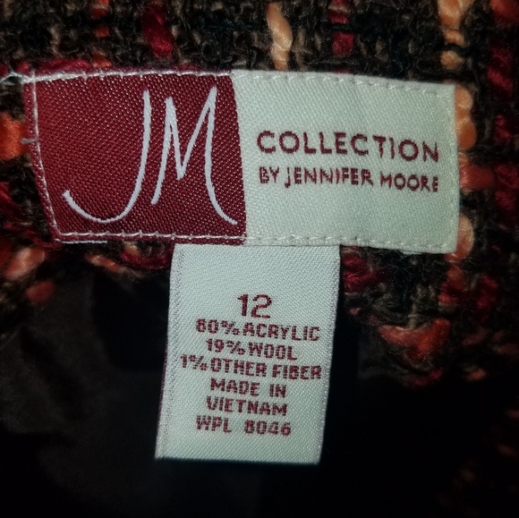 JM Collection tweed Coat/Jacket size 12 Large - Picture 2 of 6
